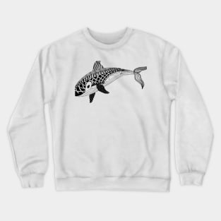 Whale pattern Crewneck Sweatshirt